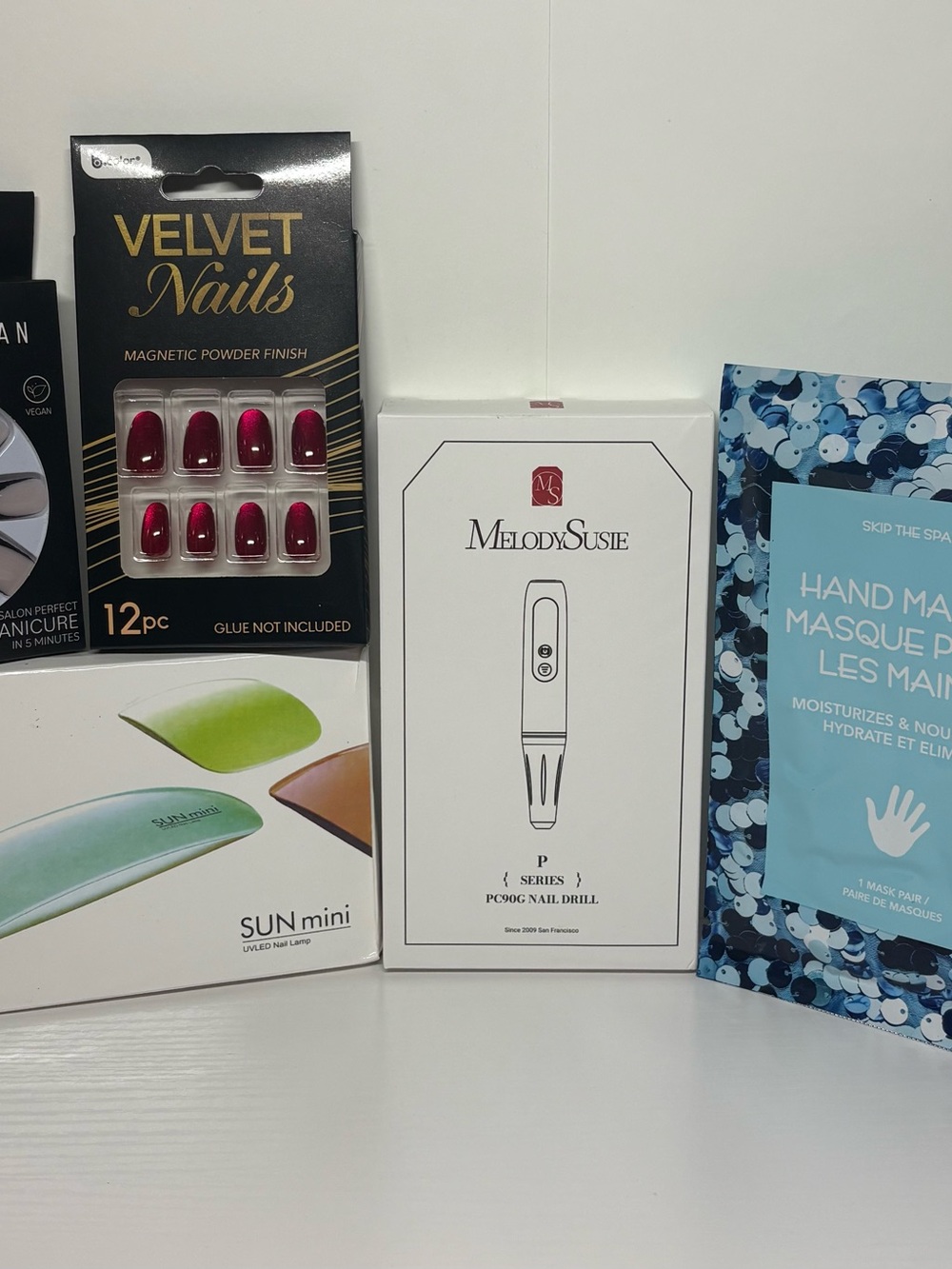 Nail Care Bundle 💜 MelodySusie Drill + UV LED Lamp + Press-On Nails